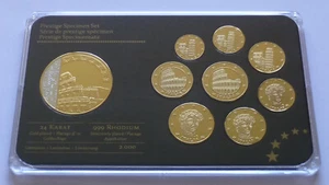 Italy Euro Prestige Specimen Set gold plated, Pattern-Probe-Essai - Picture 1 of 5