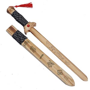 Wooden Handmade Outdoor Sword Toy Set Length 20.5" Random Color - Picture 1 of 4