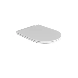 Sedile copri wc slim bianco con soft close cerniere cromo Alice Ceramica MC2201E - Foto 1 di 1