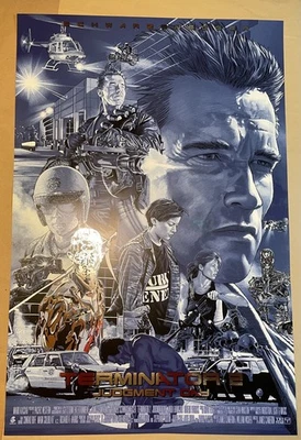 TERMINATOR 2 Judgment Day Cyberdyne Poster Juan Carlos Ruiz Burgos Mondo artist - Image 1 of 4