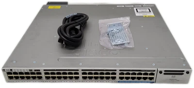 Cisco WS-C3850-12X48U-S 48-Port UPoE Switch 1100W PSU - Image 1 of 4