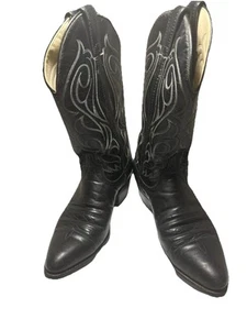 Botas vaqueras occidentales negras Laredo 5042 para hombre talla 8 D resistentes al aceite y productos químicos - Imagen 1 de 11