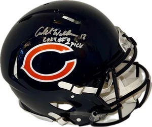 Caleb Williams Bears #1 Pick INSCRIP Speed Authentic Helm handsigniert Fanatics - Bild 1 von 5