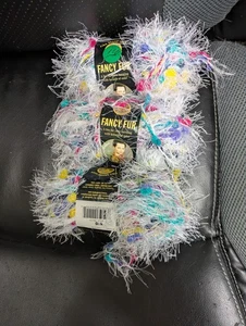 3 Knäuel Löwenmarke ausgefallenes Fell wild weiß #200 1,76 Unzen 39 Yard Wimpern - Bild 1 von 1