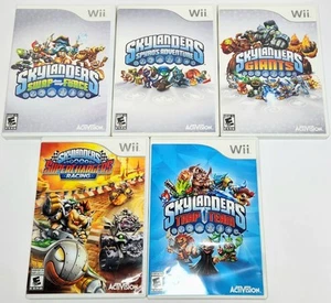 Skylanders Wii Bundle Lot 5x Trap Team, Swap Force, Giants, Spyros, SuperCharger - Picture 1 of 23