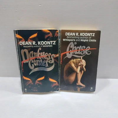 Dean Koontz Books Lot Bundle x 2 - Chase and Darkness Comes Vintage Horror Star - image 1 of 4