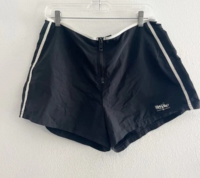 Pantalones cortos Mossimo para mujer talla L negro blanco mezcla de nailon cremallera tiro alto  Foto 1 de 4