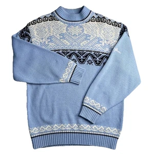 Phat Farm Nordic Sweater Men's Pullover Long Sleeve Wool Blend Blue - Picture 1 of 14