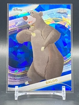 2025 Topps Chrome Disney Sapphire Baloo #106 Sapphire Refractor The Jungle Book - Image 1 of 3
