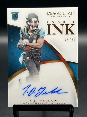 2015 Immaculate Collection T.J. Yeldon #RI-TJ Rookie Ink /25 Auto RC - Image 1 of 2