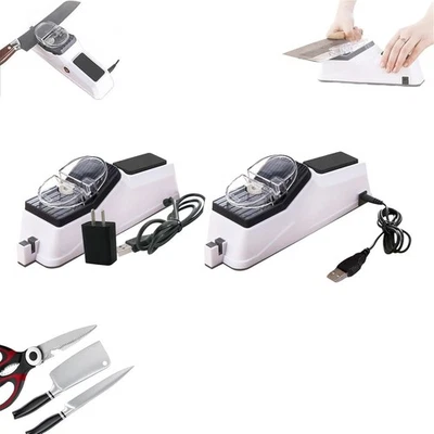 Afilador de cuchillos eléctrico profesional cocina afilador piedra amoladora cuchillos Foto 1 de 4