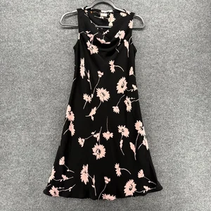 SL Fashion Kleid Größe 6 Blumenmuster Wasserfallausschnitt Midi 90er Fee Grunge skurril Damen - Bild 1 von 8