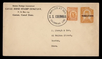 DR WHO PANAMÁ OVPT PAQUEBOT COLOMBIA ENVÍO ZONA CANAL GATÚN A ESTADOS UNIDOS M62574 Foto 1 de 2