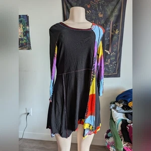 Vintage Parsley And Sage Colorful Patchwork Dress 90's Style And Colors Size Med - Picture 1 of 10