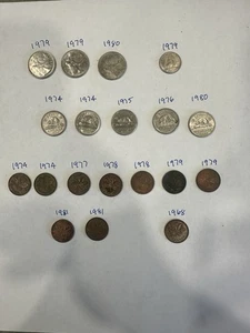 Various Circulated Canadian Coins & Years See Pic - Picture 1 of 1
