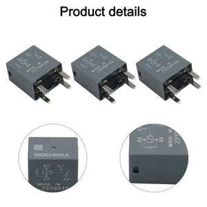 Pack of 3 Automotive Relay 68083380AA for Dodge For Jeep For Chrysler Vehicles - Picture 1 of 17