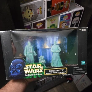 STAR WARS JEDI SPIRITS FIGURES YODA ANAKIN OBI-WAN THE POWER OF THE FORCE 1998 - Picture 1 of 5
