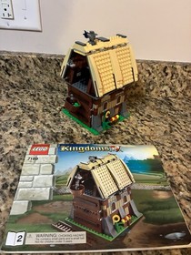 LEGO 7189 Kingdoms Castle Mill Village Raid Incomplete Set Instructions & Barn
