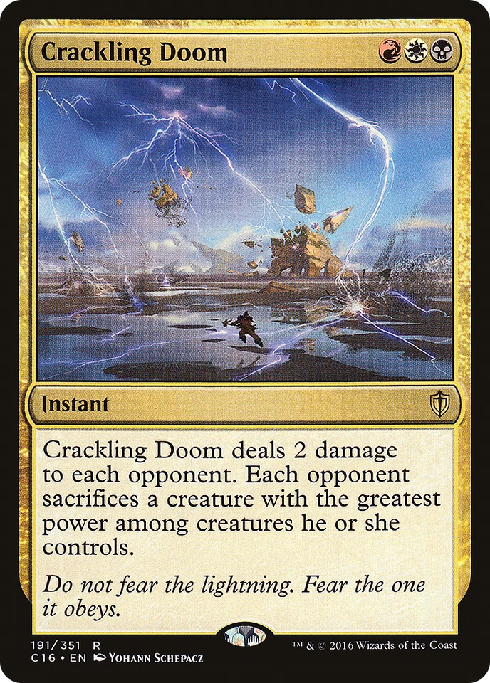 Crackling Doom #191 (MP) Commander 2016 C16 Magic MTG - Image 1 of 1