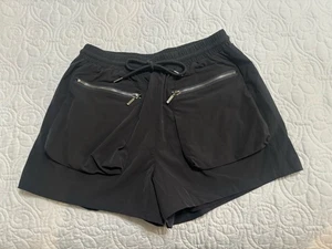 Weckton Black workout, athletic shorts, oversize pockets great for tennis Small - Picture 1 of 6