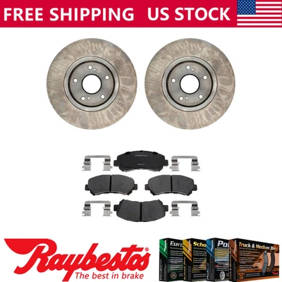 Rotores de freno delanteros + pastillas de freno de cerámica y herrajes para Suzuki Kizashi 2010-2013 Foto 1 de 4