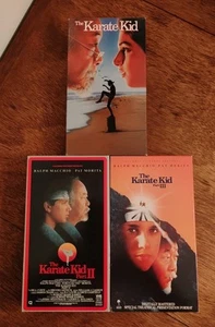 The Karate Kid 1/2/3 VHS Lot 3 Movies/1980s/MARTIAL ARTS/TESTED - Picture 1 of 19