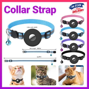 Adjustable Cat Collar Reflective Small Pet Cat Collar Strap for Apple Air Tag AU - Picture 1 of 20
