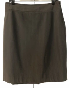 The Limited LUXE Collection Wool Skirt Sz 8🌹Zipper🌹Pencil Officially-Striped🌹 - Picture 1 of 8