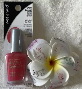 wet n wild***WILD SHINE***LAVENDER CREME #C454D~~0.43 fl oz/12.7 mL~~NEW~~SEALED - Imagen 1 de 4