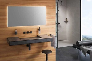 Custom Made Countertop Vanity Sink From Tile - Picture 1 of 2