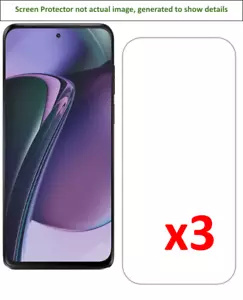 3x Motorola Moto G Stylus 2023/2024 Screen Protector w/ cloth - Picture 1 of 2