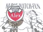 Nurse Watch Clip On Brooch PERSONALISED NAME OCCUPATION Red Heart Carer Student