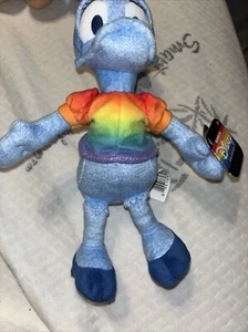 Disney Sparkly Blue Daisy Duck 10" Plush Stuffed Animal Rainbow Pride Collection - Picture 1 of 4