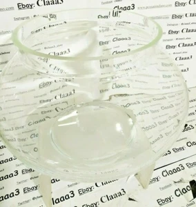 VASO VETRO ciotola ampolla VASCHETTA PER PESCI tartarughe FIORI DIAMETRO 23CM - Imagen 1 de 7