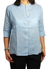 ASPESI Women's Shirt Neck Korean 100% Linen Model H726 Sleeve A 3/4