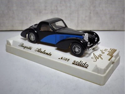 Solido Bugatti Atlante #4088 1:43 Scale Model Car Blue Black 020923WT - Image 1 of 4