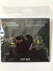 National Geographic 50th Anniversary Mond Landing Pin Set (2019) - Bild 1 von 2