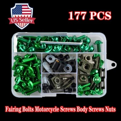 Kit completo de tornillos de carenado para carrocería aptos para Kawasaki Ninja ZX6R EX250 250R Foto 1 de 4