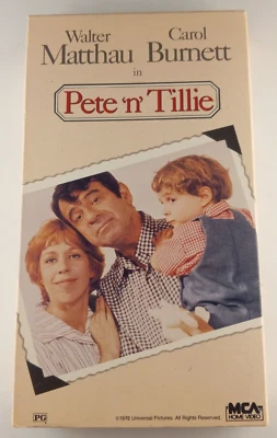 Pete 'n' Tillie (VHS) 1972 Walter Matthau, Carol Burnett, Geraldine Page TESTED - Image 1 of 3