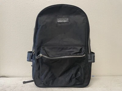 VERSACE PARFUMS Black Backpack w/ Greca Straps Rare - Image 1 of 4
