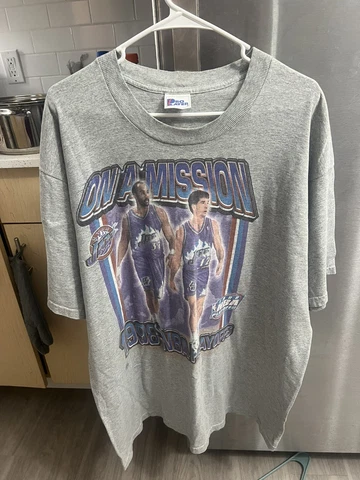 Pro Player John Stockton & Karl Malone Shirt Men Size 2XL Cover