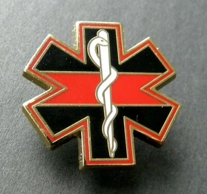 PIN SOLAPA DE HONOR PARAMÉDICO BOMBERO BOMBERO EMT EMS 1 PULGADA - Imagen 1 de 3