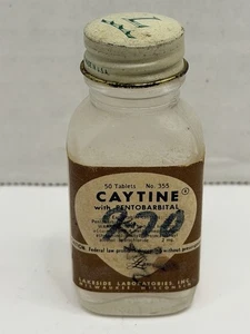 Empty Caytine With Pentobarbital Bottle Lakeside Laboratories - Picture 1 of 7