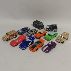 12 Vintage Speedeez Micro Cars Roller Ball Racers 2 Gold Hummer H2 Corvette - Picture 1 of 8