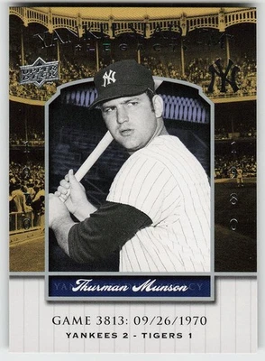 2008 Upper Deck Yankee Stadium Legacy #3813 Thurman Munson béisbol Yankees Foto 1 de 2