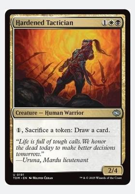 Hardened Tactician | MTG TDM | EDH Commander Orzhov Sacrifice Draw | NEW NM - Image 1 of 3
