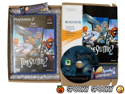 TimeSplitters 2 PS2 - UK PAL VGC CIB with Reg - High Quality Packing - Tracked - Image 1 of 4