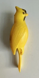 VTG CHADWICK MILLER 4" Plastic Yellow Bird Clothespin Clip On Christmas Ornament - Picture 1 of 8