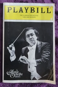 Florida Orchestra Playbill ~ April 1995 Tampa Bay ~ Jahja Ling, Thomas Wilkens - Picture 1 of 4