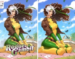 SET ~ Rogue & Gambit #2 Exclusive Virgin & Trade Variant 2023 X-Men Nakayama - Bild 1 von 11